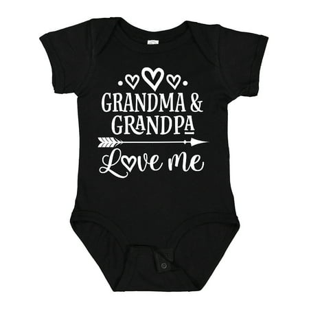 

Inktastic Grandma Grandpa Love Me Grandchild Gift Baby Boy or Baby Girl Bodysuit