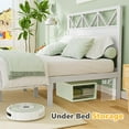 thumbnail image 4 of Sailvan Solid Bed Frame Queen Size, 12" Under Bed Storage Wooden Platform Bed Frame with Headboard and Footboard, Heavy-Duty Bed Frame with Strong Wood Slats/No Box Spring Needed/Noise Free, White, 4 of 10