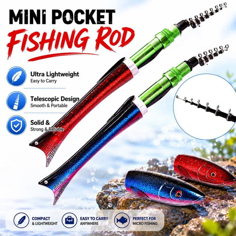 compact fishing pole for backpacking Maple Hand-Fishing Reel & Hand-Line Kit line fishing kit includes a hand Best Travel Fishing Rods for