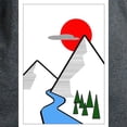 thumbnail image 3 of CafePress - Minimal Mountains T Shirt - Women's Traditional Fit Dark T-Shirt, 3 of 4