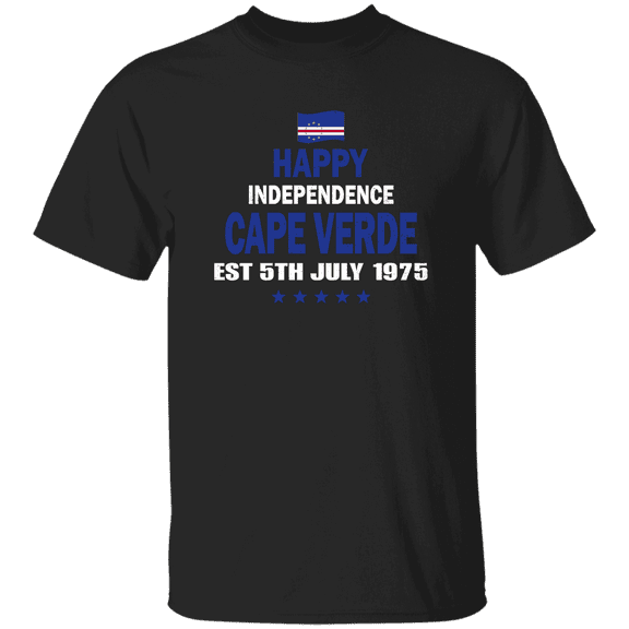 Happy Cape Verde Flag Day Est 5Th July 1975 Cape Verdean Proud Independence Celebration T-Shirt