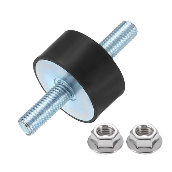 M10 x 25mm Rubber Mounts, 20 x 40mm Rubber Vibration Isolator with Nuts