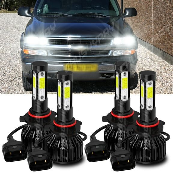 For Honda Civic 2006 2007 2008 2009 2010 2011 4-Side LED Headlights Bulbs 6000K