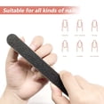 thumbnail image 4 of HLONK 10 Pack Black Professional Reusable Emery Boards Manicure Tool 180 Grit Nail File Emory Board Nail Files, 4 of 8