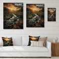 thumbnail image 4 of Designart "A Sunset Over West Virginia s Scenic Landscape" Landscapes Print on Natural Pine Wood, 4 of 5
