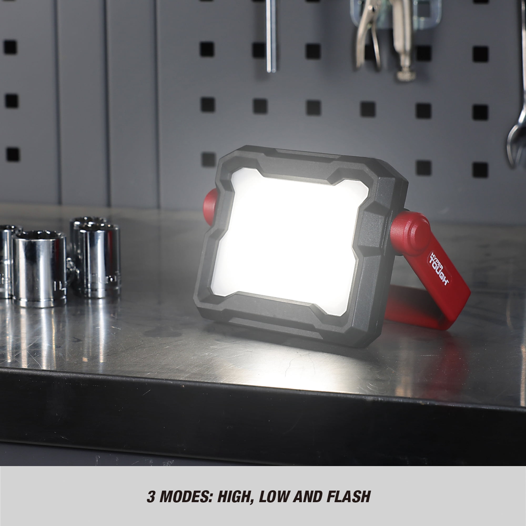 Hyper Tough 400 Lumens LED Rechargeable Work Light, 2-Pack