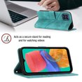 thumbnail image 3 of Compatible avec Samsung Galaxy M33 5G Étui en Cuir PU Classique Embossé avec Porte-Cartes Étui Antichoc, 3 of 5