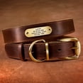 thumbnail image 4 of Didigo Soft Leather Personalized Dog Collar Pet Puppy Name Number ID Tag Engraved, 4 of 6