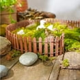 thumbnail image 4 of kjfeif Small Terrarium Decor Bonsai Miniature Dollhouse Fence Accessories Ornament Kit Fairys Wood Garden, Miniature Fairy Garden Fence, DIY Wood Picket Fence Mini Ornament for Dollhouse, 4 of 6