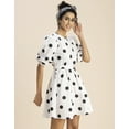 thumbnail image 3 of Moomaya Round Neck Skater Printed Cotton Dress - Women's Trendy Skater Dress, 3 of 9