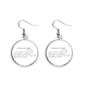 thumbnail image 1 of Famosa poesía citar a un grano de arena Pendientes pendientes de plata colgantes joyas señora Unbranded M, 1 of 3