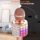 thumbnail image 4 of Micrófono de karaoke para niños, micrófono de karaoke inalámbrico Bluetooth con luces led, altavoz portátil de micrófono portátil, juguetes para niñas Feliz Sencillez, 4 of 5