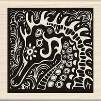 Inkadinkado Wood Stamp, Sea Horse