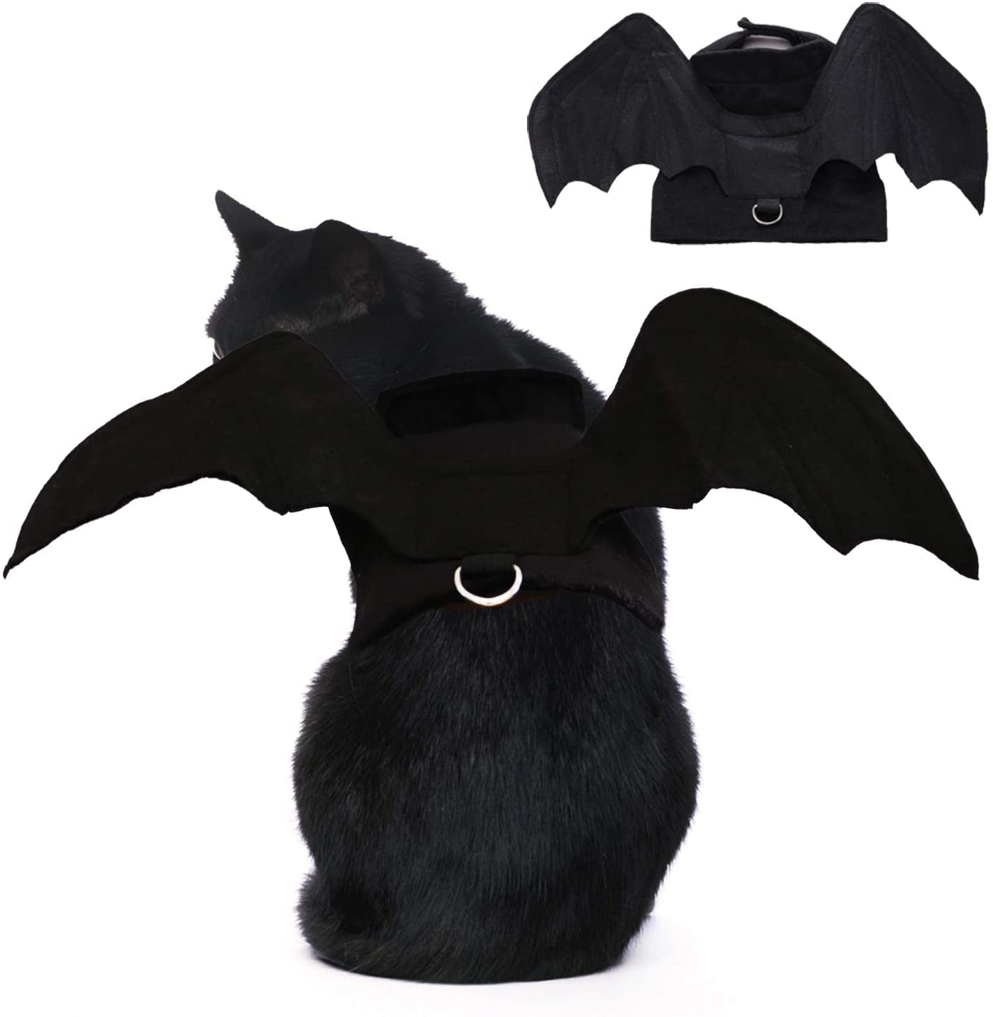Walbest Pet Halloween Costume, Halloween Bat Wings Pet Costumes for Small & Medium & Large Dogs