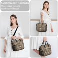 thumbnail image 6 of Black and Orange Leopard Print Insulated Leakproof Lunch Box for Women, Large Lunch Bag for Tween Teen Adult, Loncheras Para Mujer for Work Beach Travel Picnic Camping, 6 of 6
