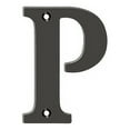 thumbnail image 2 of Deltana RL4P-10B 4" Residential Letter P; Oil Rubbed Bronze Finish, 2 of 3