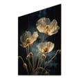 thumbnail image 2 of Designart "Vibrant Poppies in Cream Tones II" Floral Print on Natural Pine Wood, 2 of 5