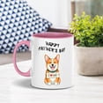 thumbnail image 5 of Cute Corgi Loves Dad Happy Father's Day 11oz Accent Two-tone Mug Welsh Corgi Dog Lover Gifts Idea Coffee Tea Cup - 12008, 5 of 5