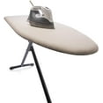 thumbnail image 3 of TIVIT Ironing Board Cover 15 x 54 Standard Chemical Free Eco-Friendly Padded Covers - Unbleached, Untreated Natural Cotton & Wool Pad - 2 Layer, 3 Fastener Straps, Pull Bungee Cord - Made in Italy, 3 of 8