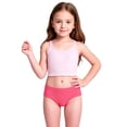 thumbnail image 5 of XinghaiYIDE Girls UPF 50+ Two-Piece Rash Guard Swimsuit,Kids Swim Shorts,Sun Protection Sport Bathing Suit for Toddlers & Kids,Sizes 90-140 A-Pink3, 5 of 9