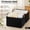 Black, variant on Extra Large Fabric Storage Bins for Shelves, Jumbo Closet Storage Baskets with Metal Frame and Handles, Black and White, 2-Pack