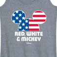 thumbnail image 3 of Disney - Americana - Red White And Mickey - Women's Racerback Tank Top, 3 of 5