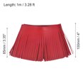 thumbnail image 2 of Unique Bargains 1 Yard 4 Inch Faux Leather Fringe Trim Tassel Fringe for Sewing, Red, 2 of 6