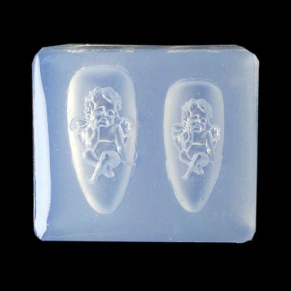 Techinal Angel Series Ornements d'Ongles Moule en Résine Décorations d'Art d'Ongles Moule en Silicone