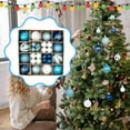 thumbnail image 5 of 44 Pieces Christmas Balls Ornaments Christmas Tree Decoration Baubles Assortment Blue White, 5 of 10