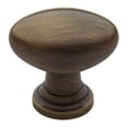 thumbnail image 4 of Baldwin 4910030 1.125 x 0.75 in. Oval Cabinet Knob, Polished Brass, 4 of 6