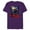 Purple, variant on Marvel Spider-Man: Across the Spider-Verse Miles Web Thwip - Short Sleeve Blended T-Shirt for Adults - Customized-Yellow