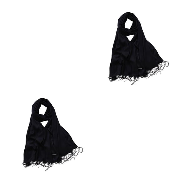 Sonducket Bufanda de mujer con borla de Color grueso bufandas de invierno hechas a mano imitación Cachemira chal envolturas hogar viaje Año Type3 NO3