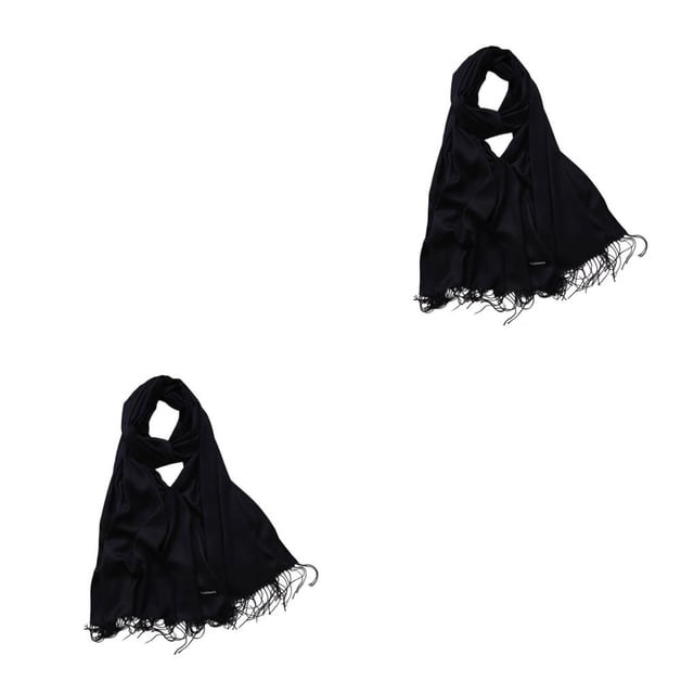 Minnieouse Bufanda de mujer con borla Color puro Moda Bufandas de invierno Chal de damas Envolturas Negocios Vacaciones Decoraciones de Año Nuevo Type4 NO4
