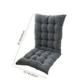 thumbnail image 3 of High Back Chair Cushion Replacement, 18x18x5, Gray Indoor Outdoor All-weather Waterproof, Thick Padded Seat Cushion with Ties for Porch, Patio, Rocking Chairs & Wicker Furniture,Vsgery, 3 of 6
