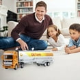 thumbnail image 2 of Oil Tank Transport Car Vehicle Pull Back Model Kids Toy Table Decor City Transport Vehicles Garbage Truck /Tanker Truck /Express Delivery Truck, 2 of 8