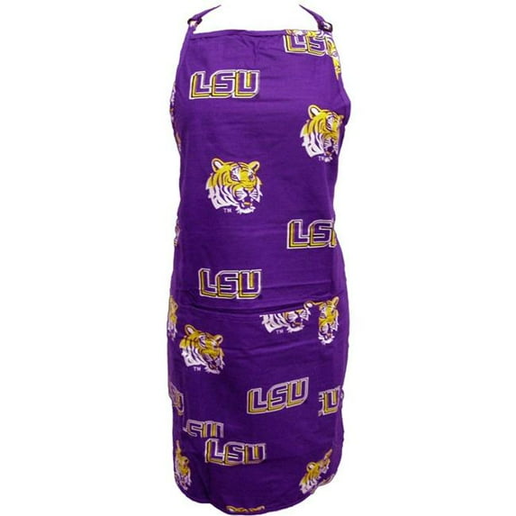 College Covers LSUAPR LSU Apron 26 in.X35 in. with 9 in. pocket