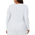 thumbnail image 5 of Fruit of the Loom Women's Long Underwear Waffle Crew and V-Neck Thermal Top, 2-Pack, 5 of 10