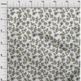 thumbnail image 2 of oneOone Cotton Poplin White Fabric Leaves & Flower Floral Sewing Craft Projects Fabric Prints By Yard 56 Inch Wide, 2 of 4