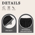 thumbnail image 6 of TEMOFON Summer Pants for Women Elastic Waistband Summer Womens Sweatpants with Pockets Clothes Casual Black S, 6 of 10