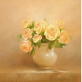 thumbnail image 2 of Fasani 26x26 Gold Ornate Wood Framed with Double Matting Museum Art Print Titled - ROMANTIC ROSES I, 2 of 4