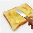thumbnail image 3 of 2 uds espátula para mantequilla y crema esparcidor de mantequilla dentado esparcidor de condimentos espátula para glaseado esparcidor recto más suave cortador de crema para sándwich queso, 3 of 4