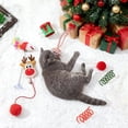 thumbnail image 3 of mdesiwst 1 Set Christmas Cat Toys Cats Rattle Ball Plush Mice Cat Teaser Wand Kittens Stress Relief Interacting Toys for Indoor Cats Daily Play Training Christmas Gift, 3 of 8