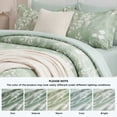 thumbnail image 2 of U by Bedsure Twin/Twin XL Sage Green Comforter Set for College Dorm Girl, 5-Pieces Bed in a Bag with Botanical Flowers Comforter, Sheets, Pillowcases & Shams, 2 of 10