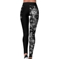 thumbnail image 4 of Leggings navideños cintura Regular ajustado ajuste claro Impresión Digital divertido Patten mujeres Casual Navidad pantalones ajustados BFY025 M, 4 of 6