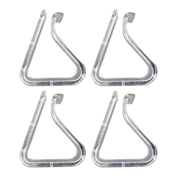 4Pc Clear Plastic Tablecloth Clips,2X1.6" Transparent Table Cover Holders, Reusable Table Skirt Fasteners, Non-Slip Tablecloth Clamps for Indoor Outdoor Dining, Parties, Weddings and Banquet Use