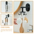 thumbnail image 4 of TOYMYTOY Families Rotatable 8-claw Wall Hook Black ABS 1Set, 4 of 8