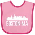 thumbnail image 3 of Inktastic Boston Massachussetts Skyline City Silhouette Boys or Girls Baby Bib, 3 of 4