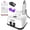 White, variant on NAILGIRLS Electric Nail Drill 35000RPM with Foot Pedal, LCD Display for Acrylic Gel Manicure Pedicure