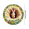 thumbnail image 2 of Round Easter Bunny Shaped Welcome Mat Indoor Rug Non Absorbent Durable Polyester Crafted for Living Rooms Hallways and Entryways, 2 of 6