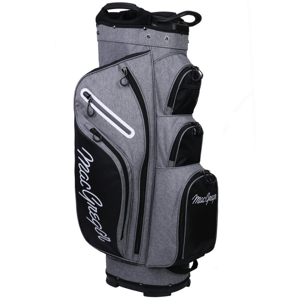 MacGregor Golf Mac 2.0 Heather Cart Bag with 14 Full Length Dividers Black